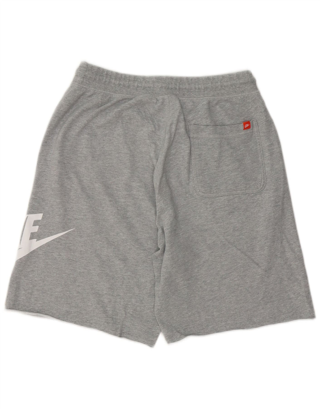 Pantaloni scurți sport grafic Nike pentru bărbați, bumbac cu pete, gri mediu