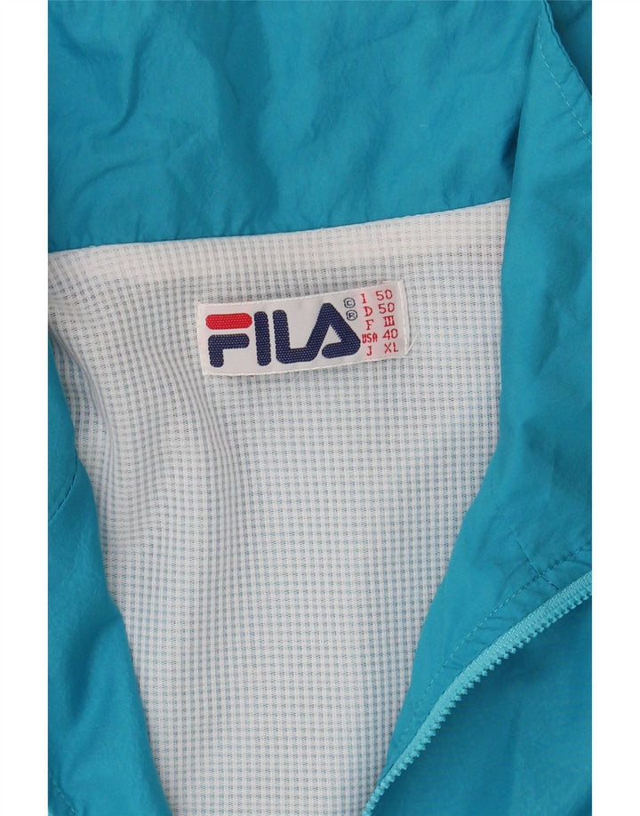 Jachetă de top pentru trening Fila Loose Fit pentru bărbați IT 50 Medium Blue Colorblock