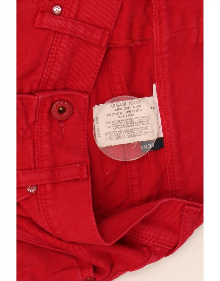 Blugi Slim Femei ARMANI L29 L30 Bumbac Roșu
