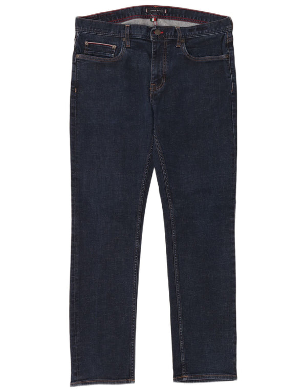 Blugi drepti pentru bărbați Tommy Hilfiger Denton W34 L30 bumbac bleumarin