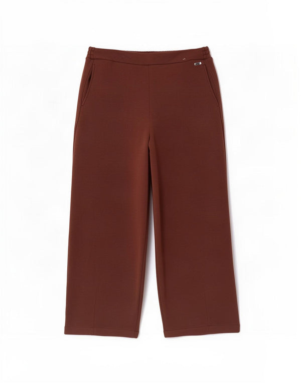 Pantaloni de trening pentru femei Marks & Spencer Crop UK 14 Poliester maro mare