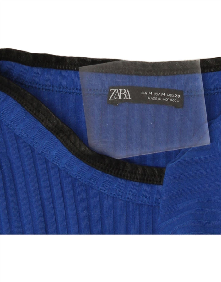 Tricou pentru femei Zara UK 12 Medium Blue