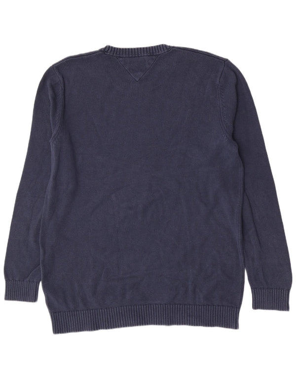 Pulover Tommy Hilfiger pentru bărbați, cu gât crew, 2XL, bleumarin, clasic