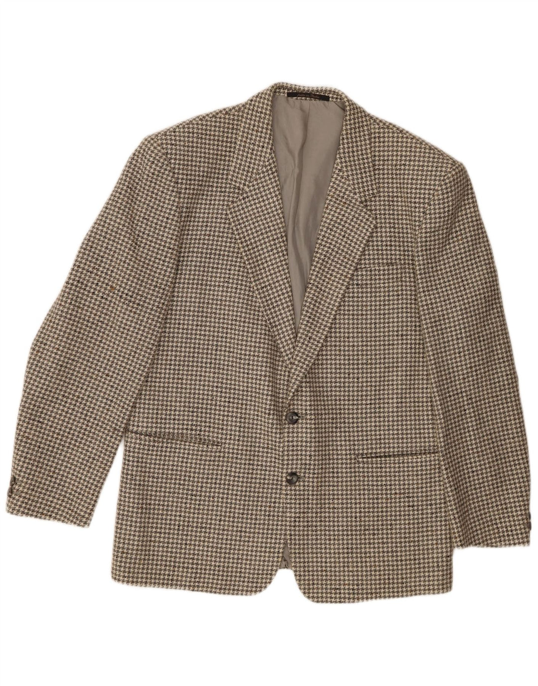 Jachetă blazer pentru bărbați Division Vogue, cu 2 nasturi, UK 38 Medium Gri Houndstooth