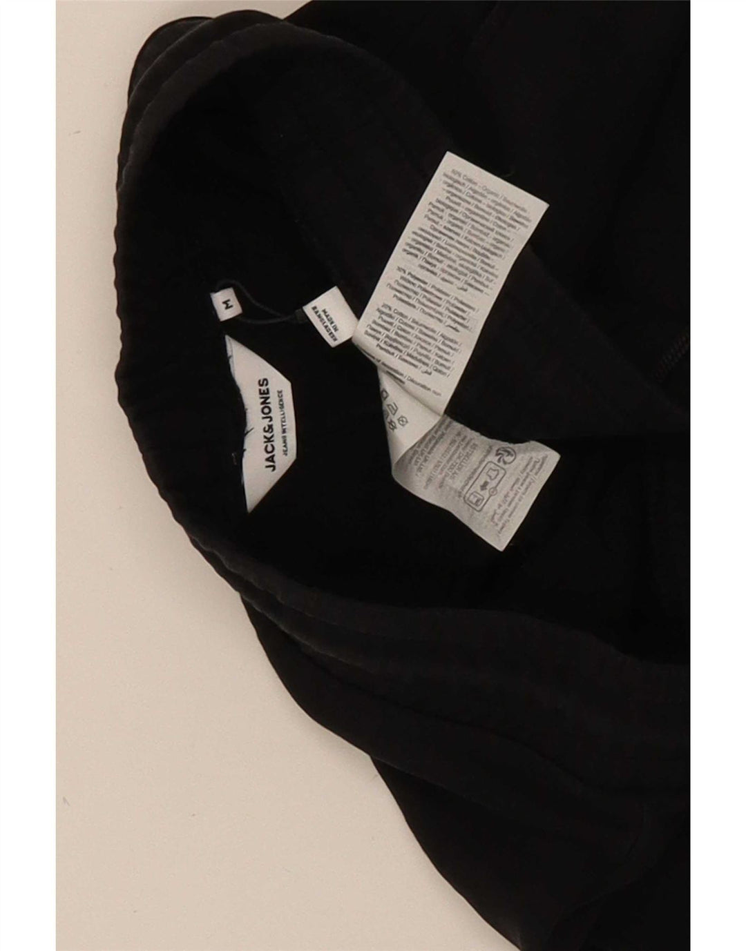 Jack & Jones Pantaloni de trening grafic pentru bărbați Pantaloni de jogging Bumbac mediu negru