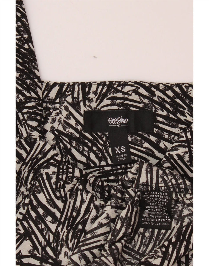 Bluză fără mâneci cu model abstract MOSSIMO pentru femei UK 6 XS Negru