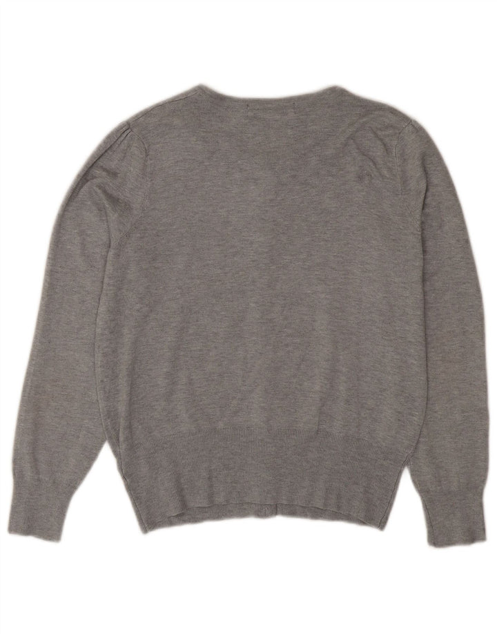 Pulover cardigan pentru femei Marks & Spencer UK 12 Medium Gri Viscose