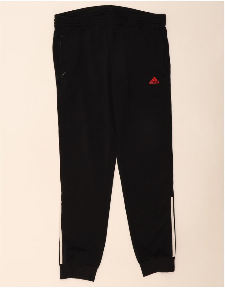 Pantaloni de trening pentru bărbați ADIDAS Joggeri UK 38/40 Poliester mediu negru