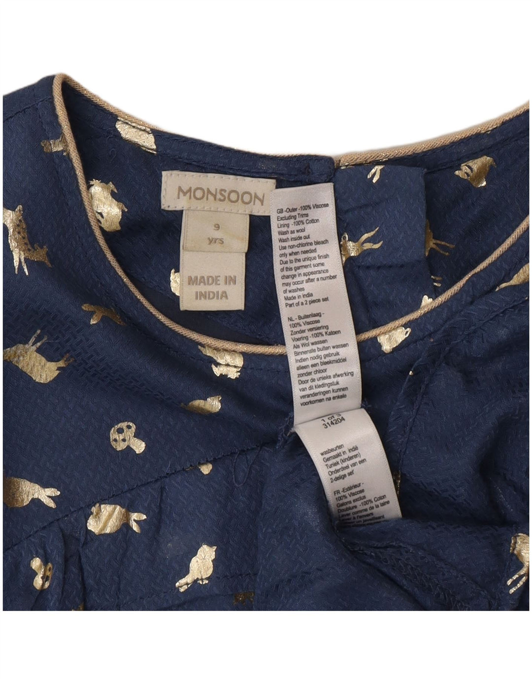 Rochie A-Line cu Maneca Lunga Mossimo Fete 8-9 Ani Bleumarin