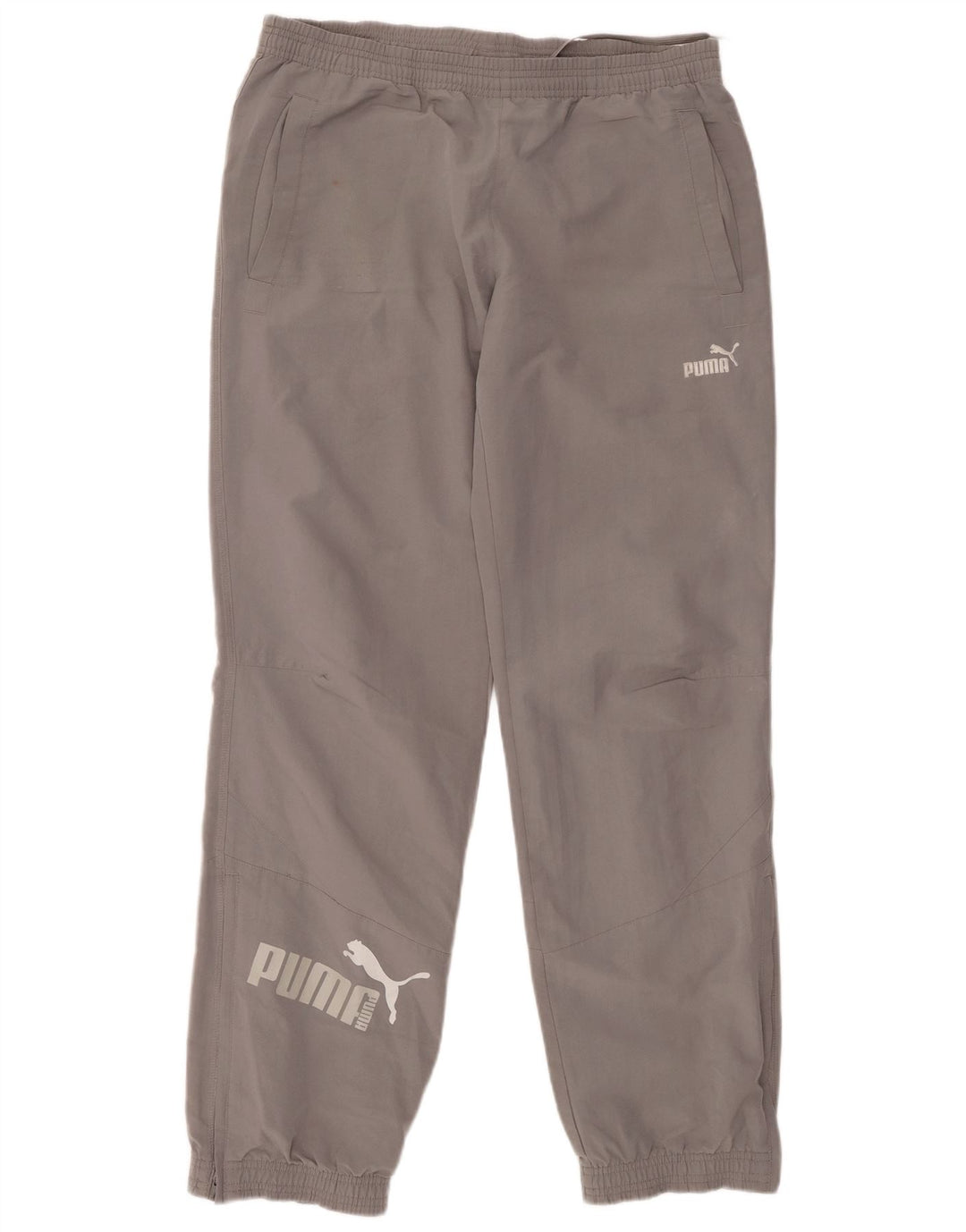 Pantaloni de trening PUMA pentru bărbați Pantaloni de jogging Mici, gri, poliester