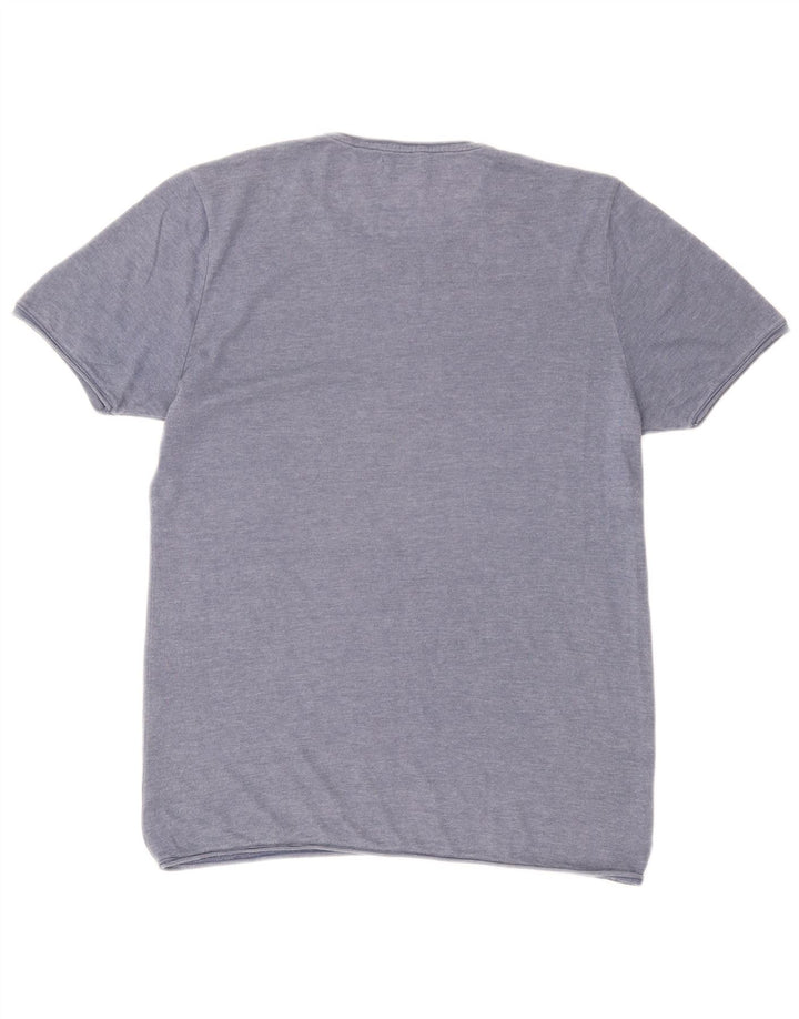 Tricou pentru bărbați Zara Top Mare Bumbac Albastru