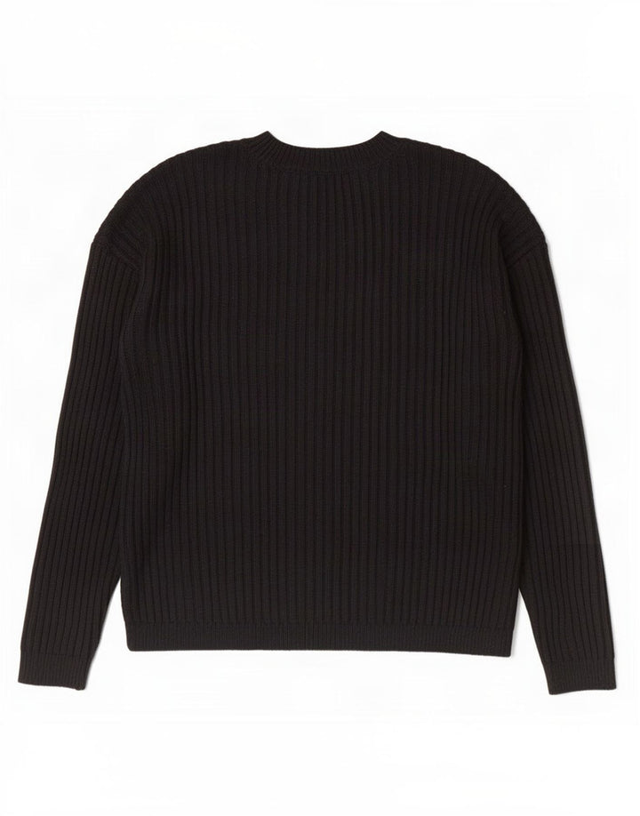 Pulover pentru femei Marks & Spencer cu decolteu triplu UK 14 Medium Negru