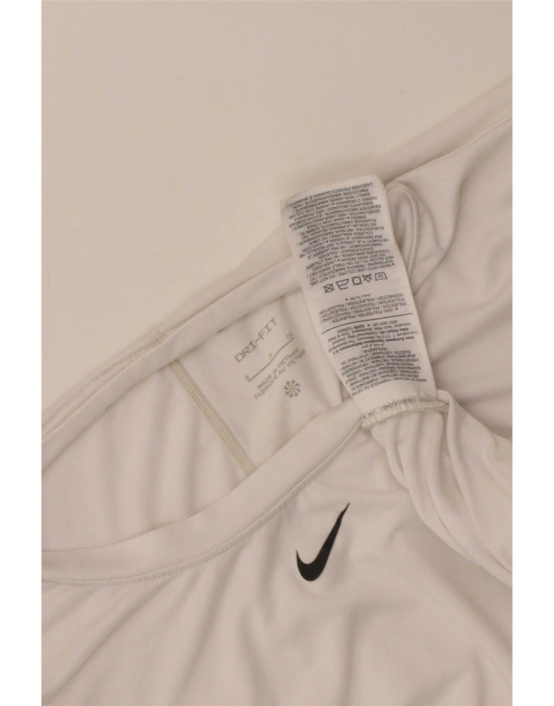 Tricou Nike Dri Fit pentru femei Top UK 10 Poliester alb mic