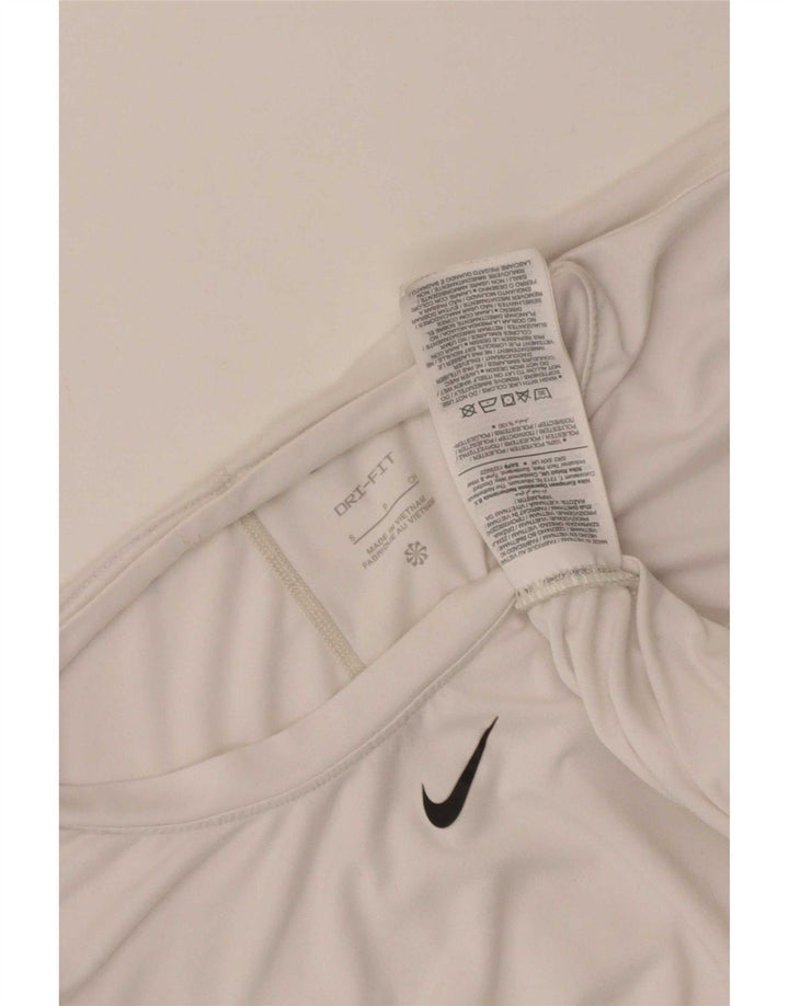 Tricou Nike Dri Fit pentru femei Top UK 10 Poliester alb mic