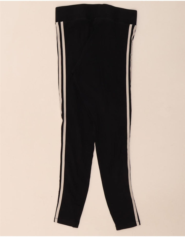 Leggings pentru femei Adidas UK 10, bumbac negru mic