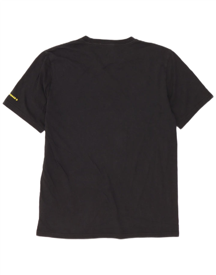 Tricou grafic CONVERSE pentru bărbați Top Medium Black Floral Bumbac