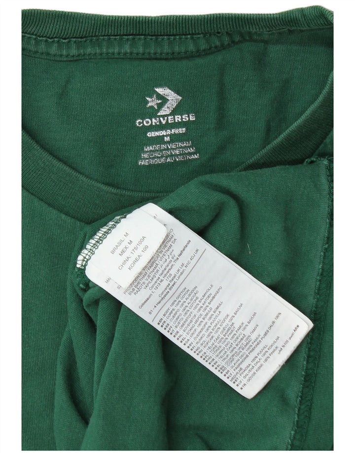 Tricou Converse pentru bărbați Top din bumbac verde mediu