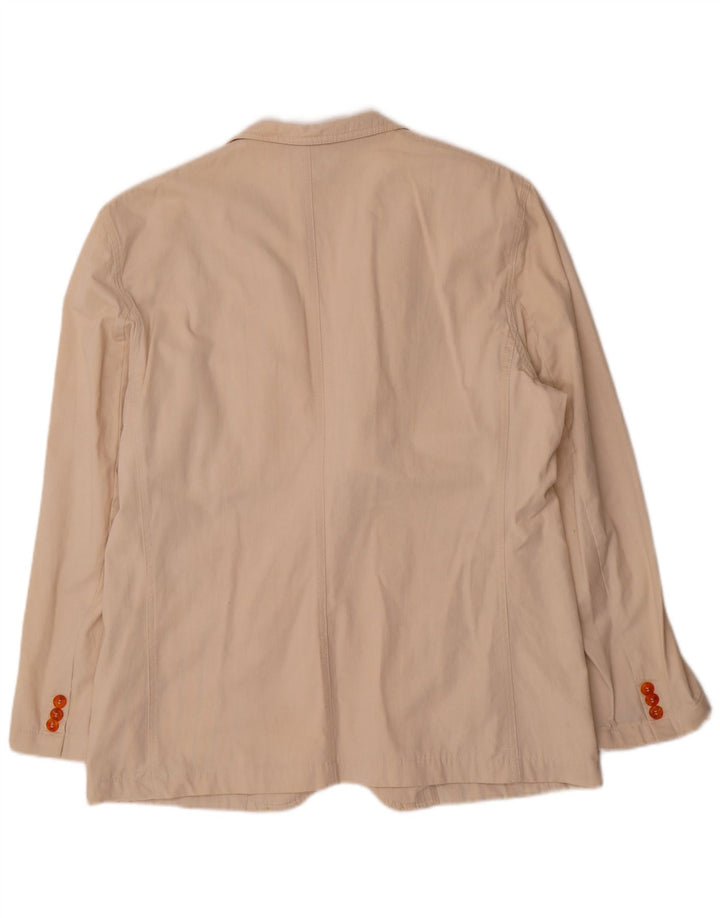 Blazer Vintage pentru bărbați cu 1 nasture EU 52 XL bumbac bej