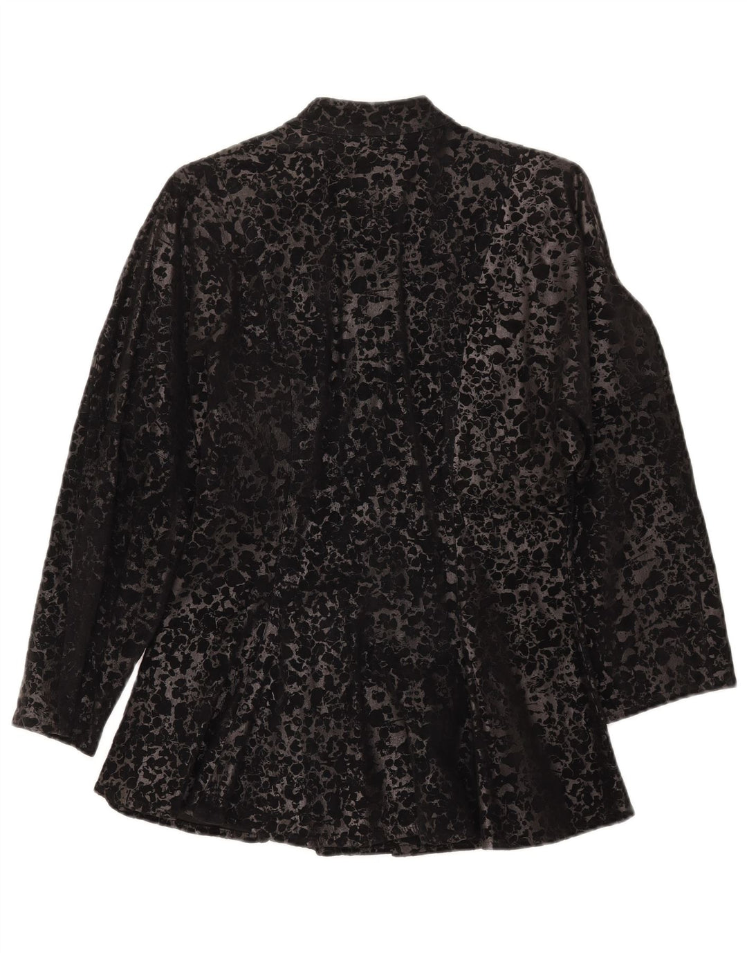Jachetă vintage pentru femei cu mâneci 3/4 IT 44 Medium Black Animal Print
