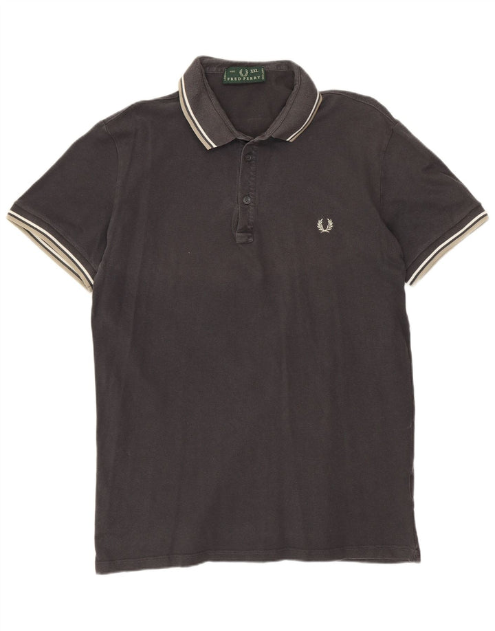 FRED PERRY Tricou polo pentru bărbați 2XL bumbac gri