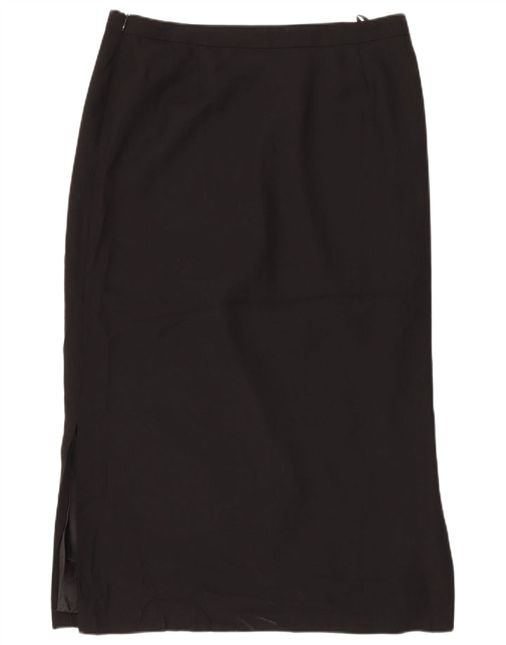 Fusta Maxi pentru femei Marks & Spencer UK 16 Large W34 Poliester negru