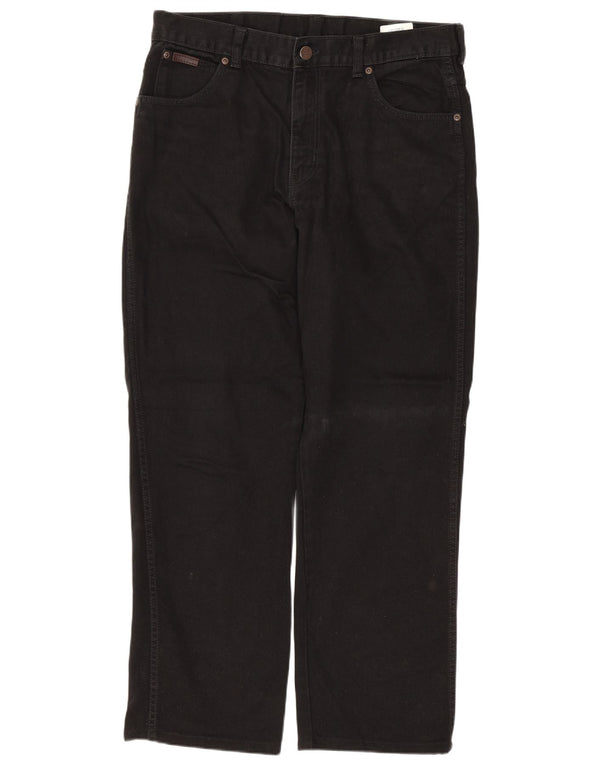 WRANGLER Blugi drepte pentru bărbați Texas W34 L28 bumbac negru