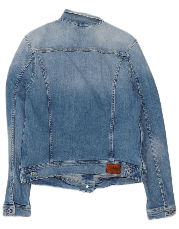 Jachetă de blugi pentru femei PEPE Jeans UK 14, mare, albastru, bumbac