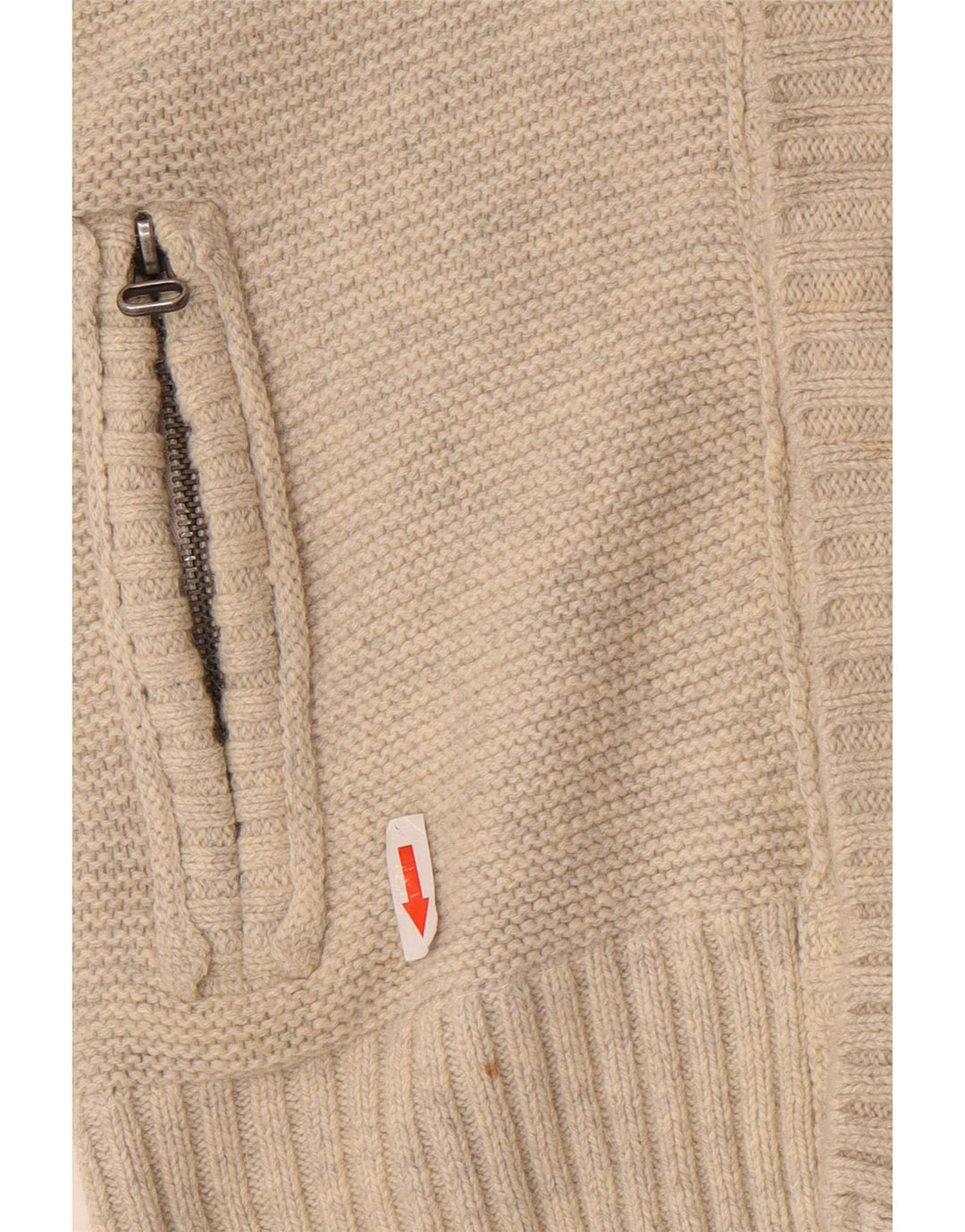 Pulover cardigan pentru bărbați Superdry, bumbac, bej mediu