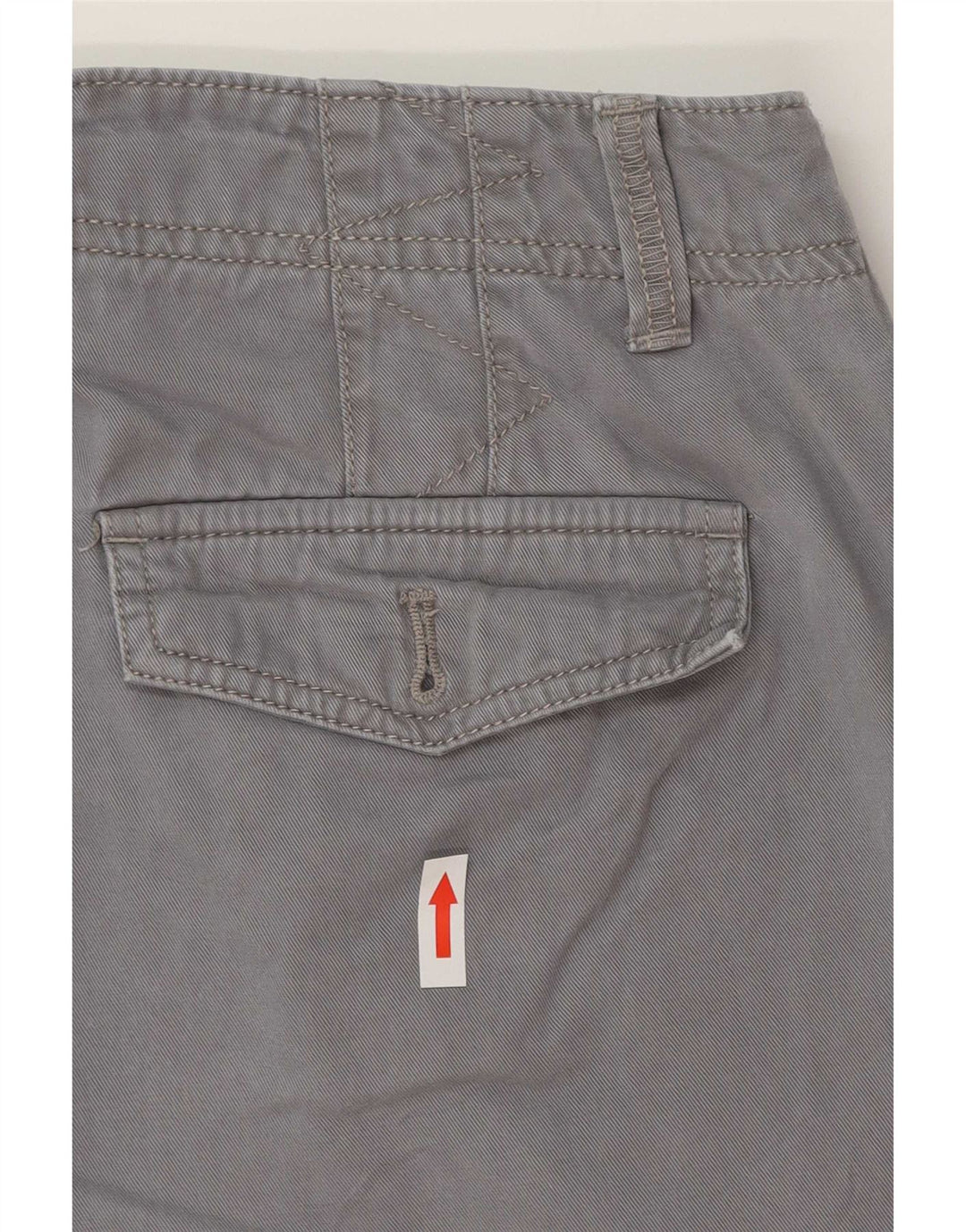 Pantaloni scurti chino pentru femei Eddie Bauer US 8 Medium W30 bumbac gri