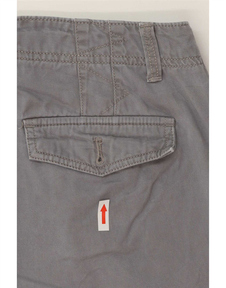 Pantaloni scurti chino pentru femei Eddie Bauer US 8 Medium W30 bumbac gri