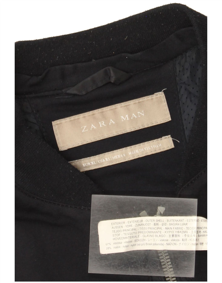 Bomber pentru bărbați Zara UK 42 XL Bleumarin, viscoză