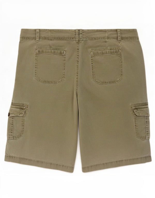 Pantaloni scurti cargo elastic pentru femei American Eagle Outfitters W38 XL bumbac kaki