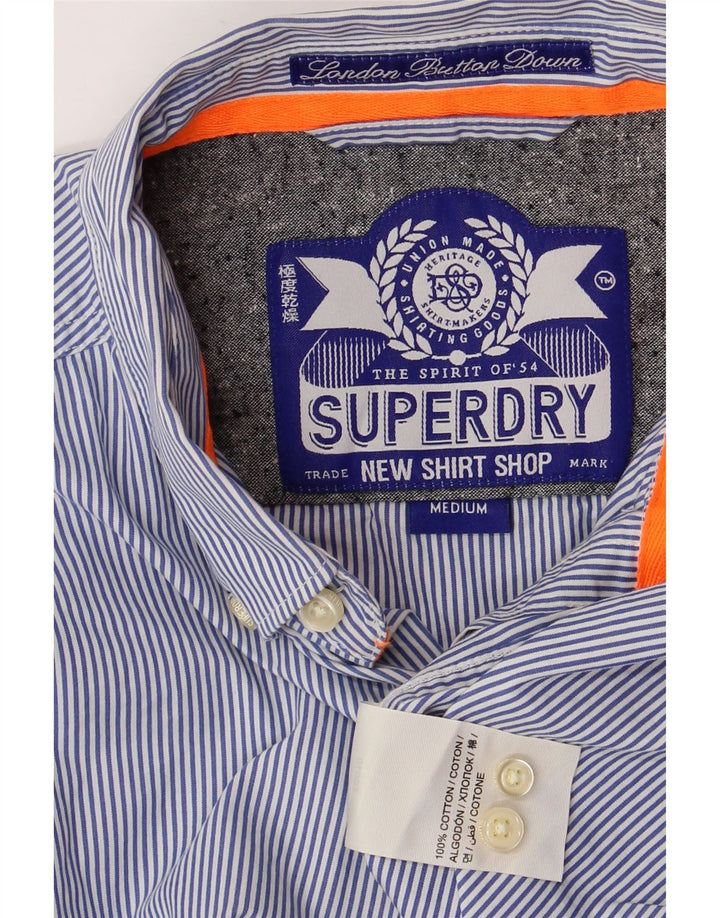 Cămașă pentru bărbați SUPERDRY, cașmir cu dungi albastre medii