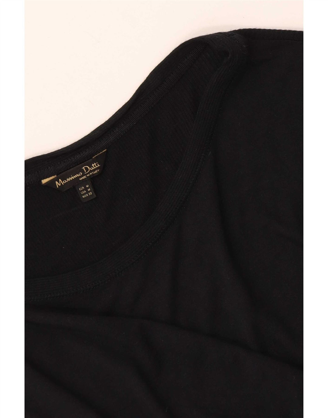 Massimo Dutti Top pentru femei cu mâneci 3/4 UK 12 Medium Negru