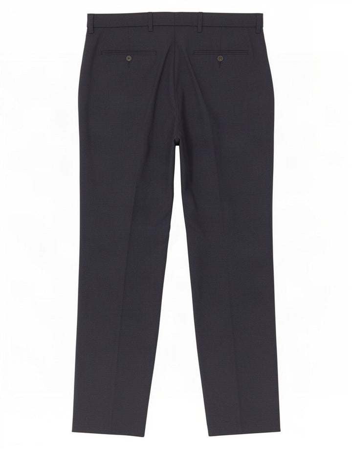 Pantaloni de costum obișnuiți pentru bărbați Marks & Spencer L34 L30 Poliester bleumarin