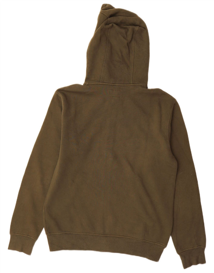 Pulover Timberland Regular Fit, cu fermoar, bumbac kaki mediu