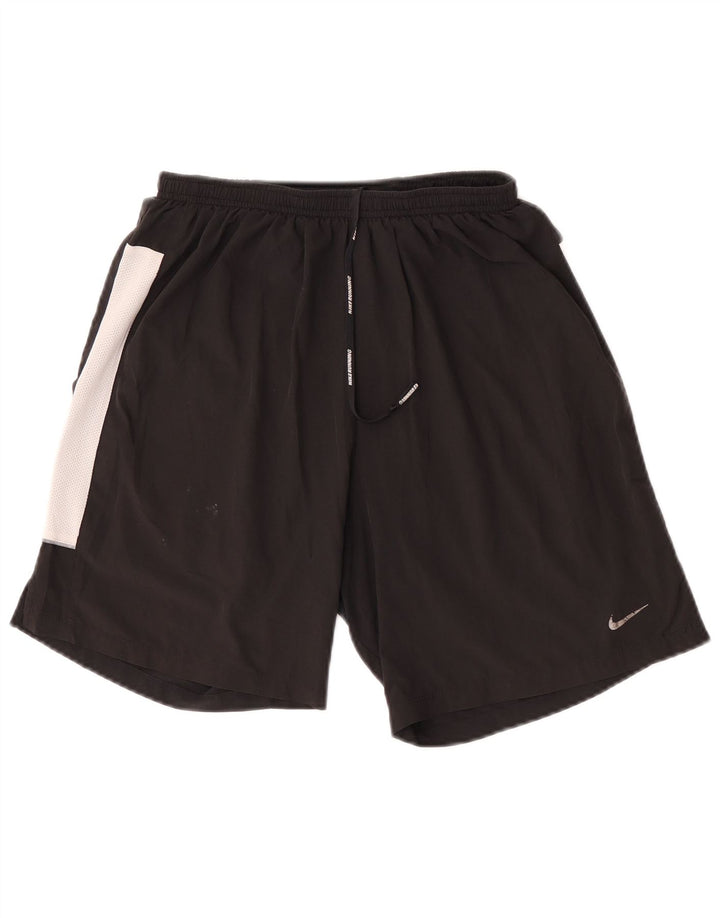 Pantaloni scurti sport Nike pentru bărbați, negru, poliester color bloc