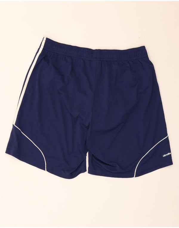 Pantaloni scurți sport pentru bărbați Adidas Climalite XL bleumarin poliester
