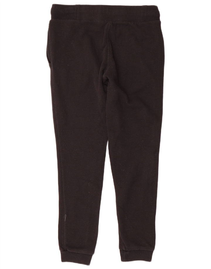 SUPERDRY Pantaloni de trening grafic pentru femei Joggeri UK 6 XS Bumbac negru