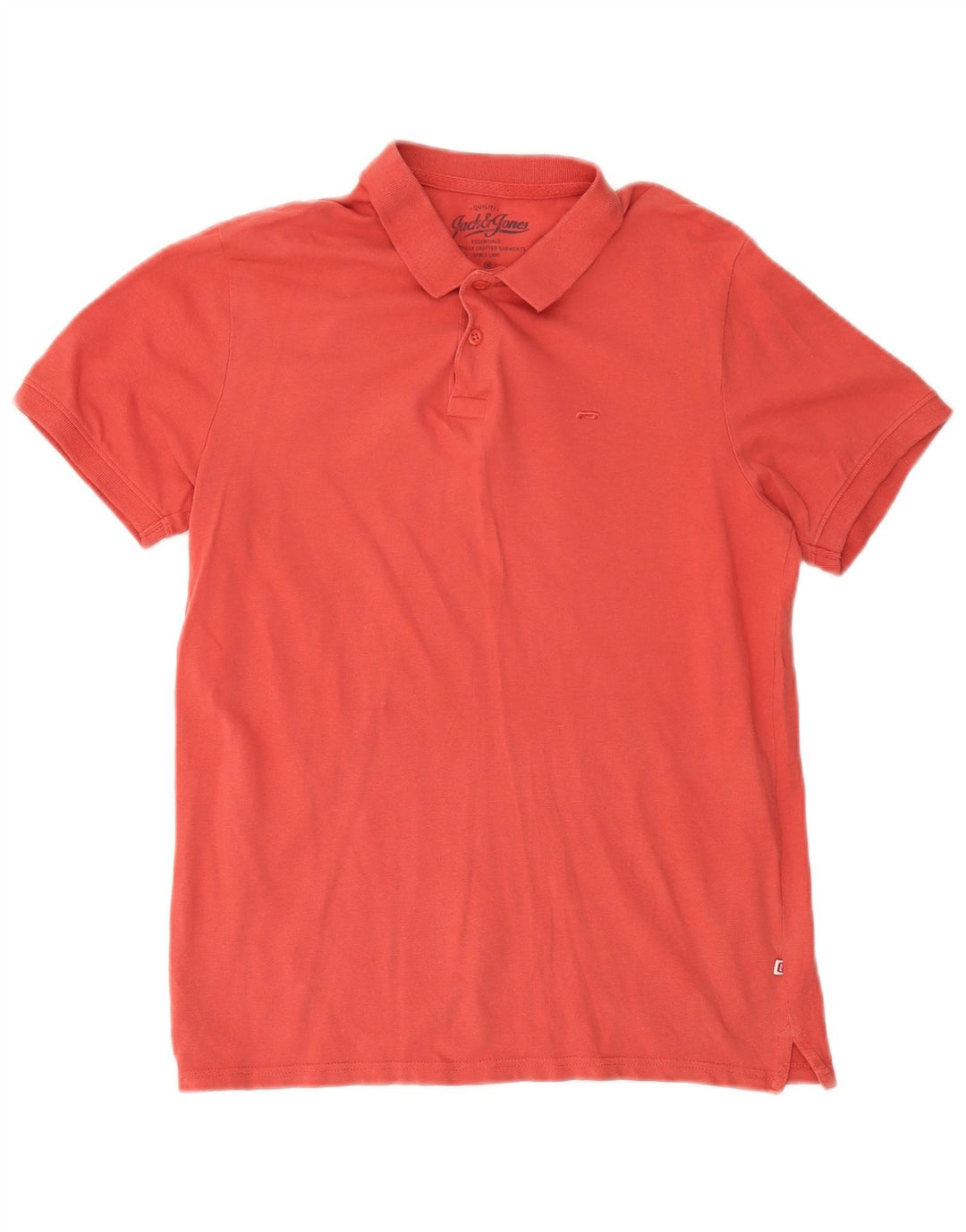 Tricou polo pentru bărbați JACK & JONES, bumbac roz mediu