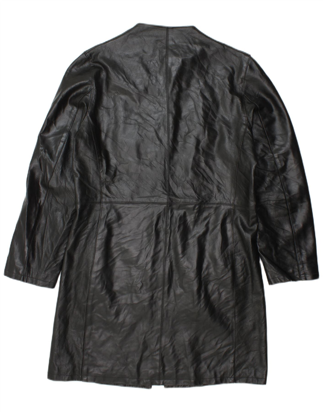 Palton din piele pentru femei VINTAGE IT 48 XL din piele neagră