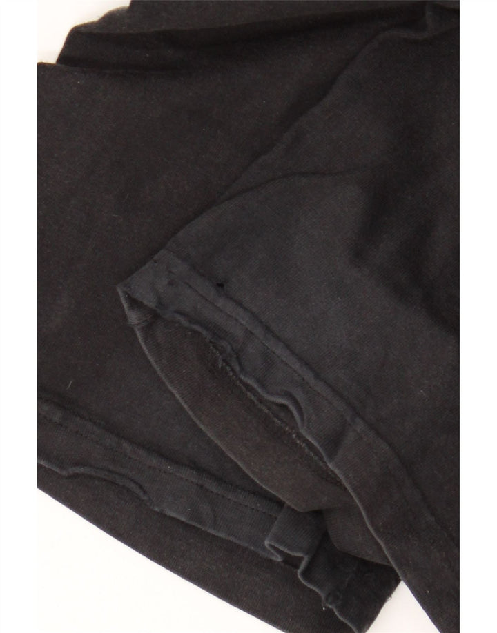 Pantaloni de trening Champion pentru bărbați, bumbac mediu negru