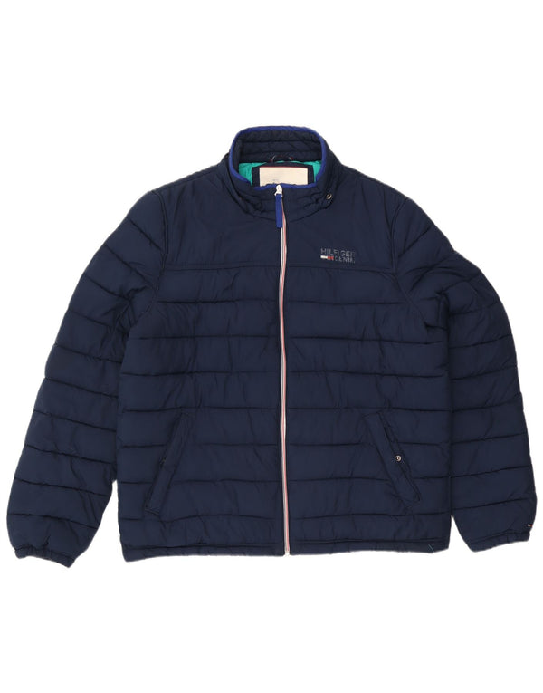 Jachetă căptușită pentru bărbați Tommy Hilfiger UK 42 XL bleumarin poliester