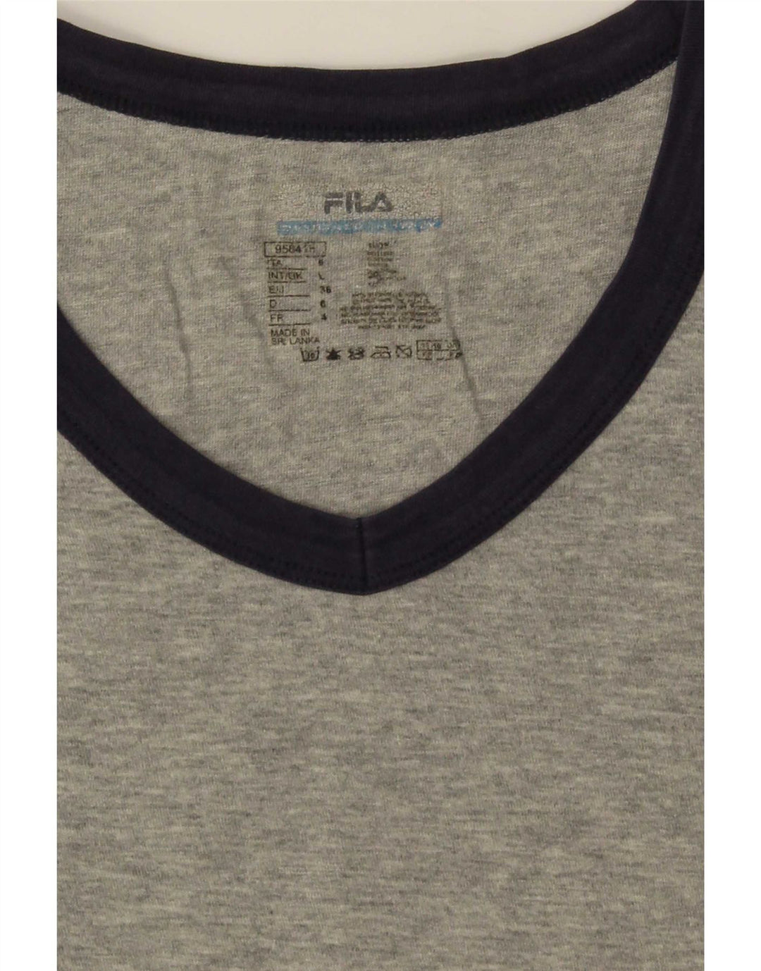 Tricou pentru bărbați Fila Top mare, gri bumbac cu pete