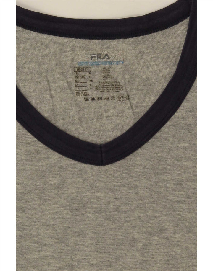 Tricou pentru bărbați Fila Top mare, gri bumbac cu pete