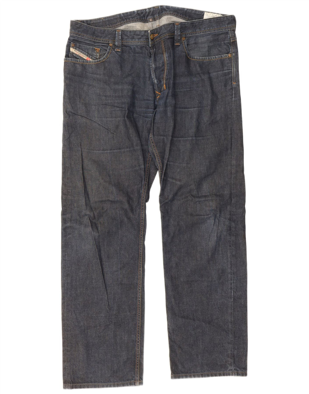 Jeans larkee regulari drepte pentru bărbați Diesel W38 L32 bumbac albastru