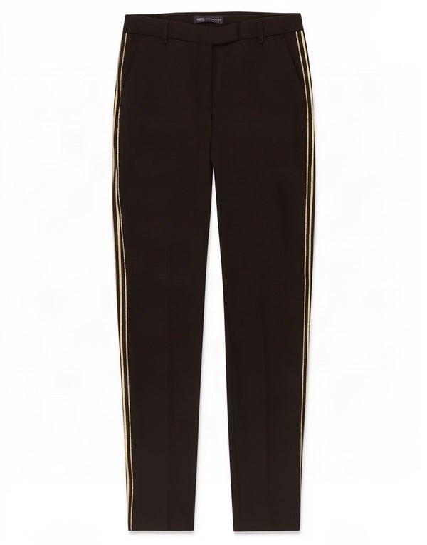 Pantaloni de costum drepți pentru femei Marks & Spencer UK 10 Small W30 L30 Negru