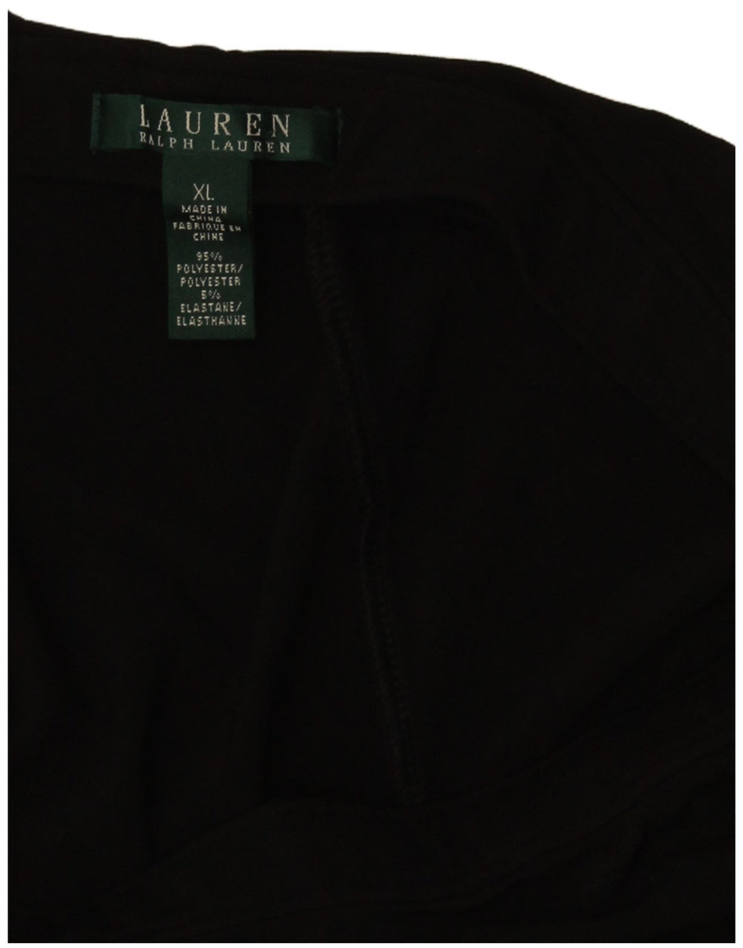 Pantaloni scurți Ralph Lauren pentru femei, XL W40, poliester negru