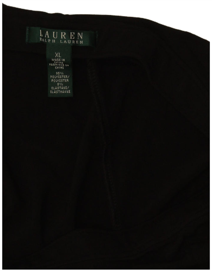 Pantaloni scurți Ralph Lauren pentru femei, XL W40, poliester negru