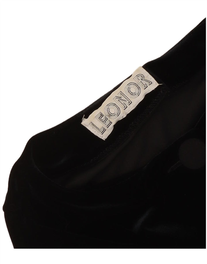 Jachetă Bolero pentru femei din catifea Leonor UK 12 Medium Black